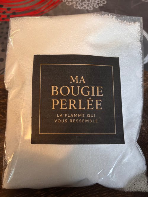 Bougie en perle de cire - Sachet de 200g + 5 mèches